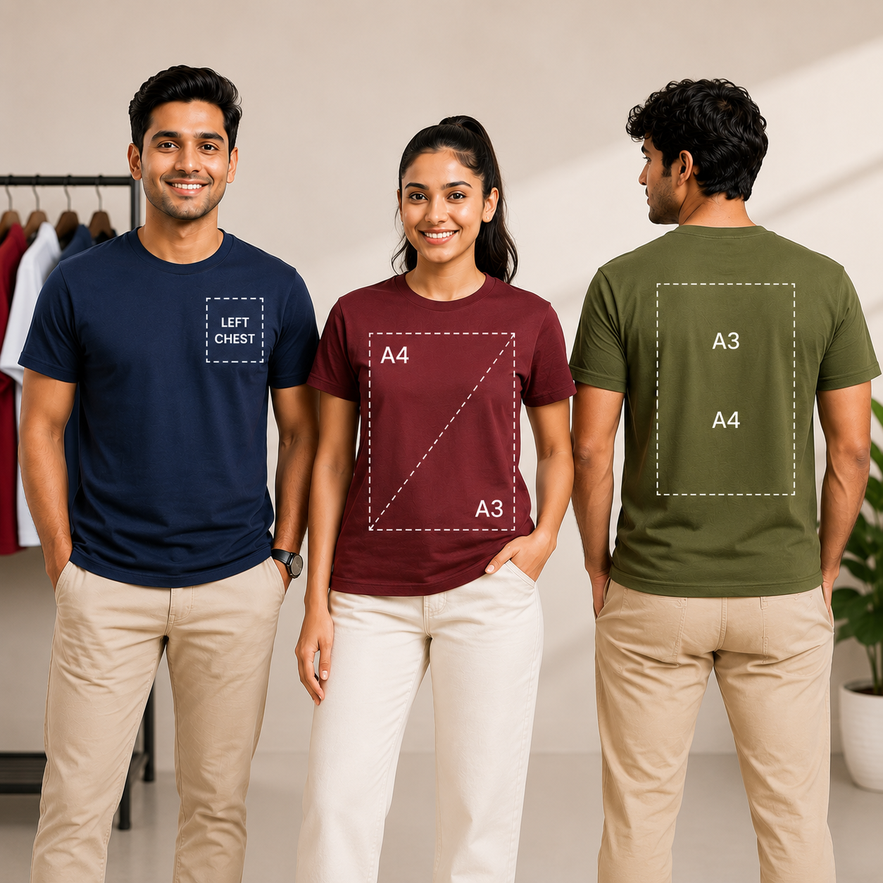 Plain Round Neck T-Shirt
