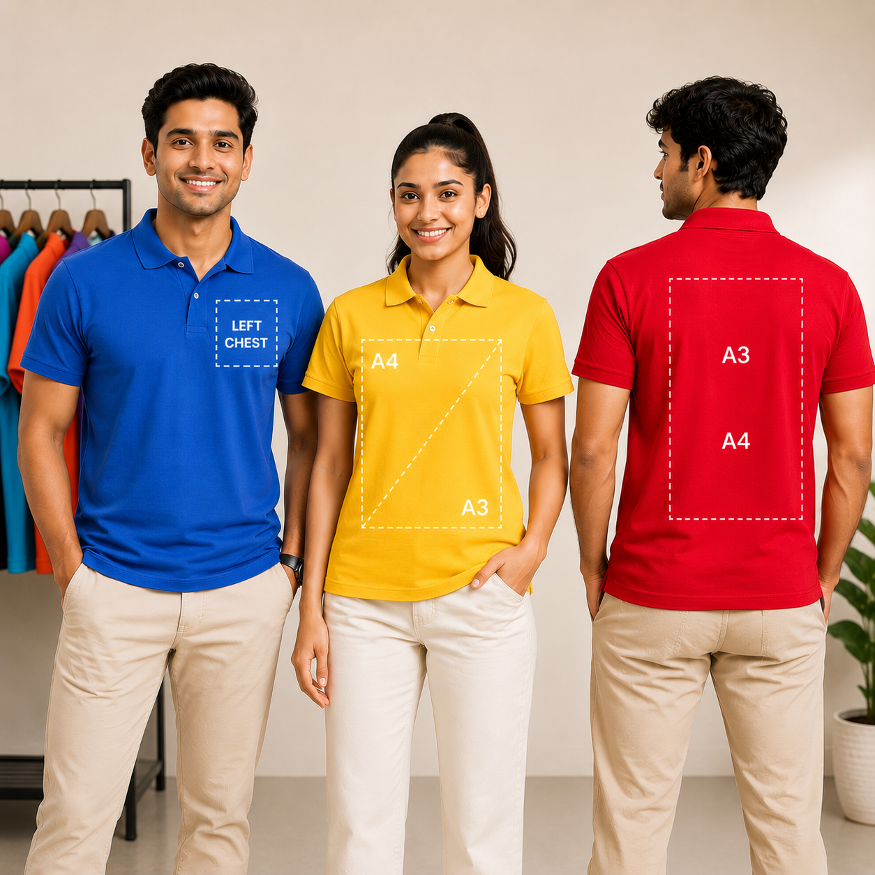 Plain Polo T-Shirt